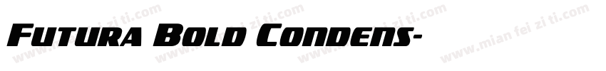 Futura Bold Condens字体转换
